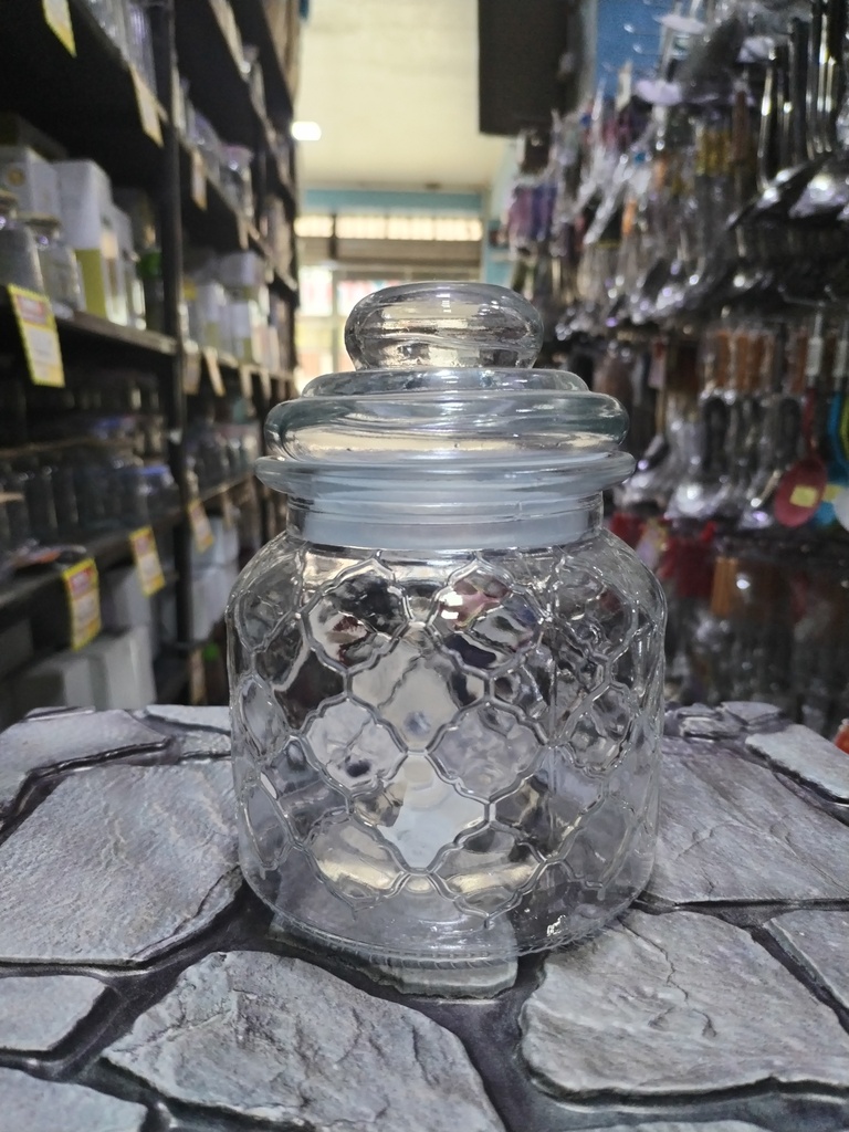881-1 FRASCO DE VIDRIO 650 ML PLAZA HOGAR 