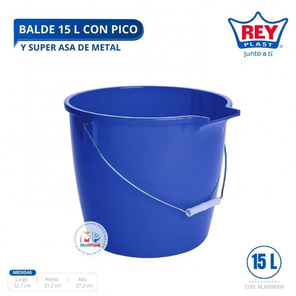 BALDE 15 LTS CON PICO REY
