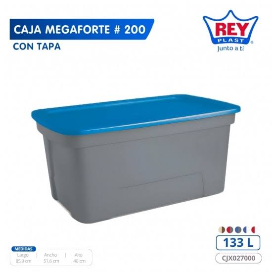 CAJA MEGAFORTE 200 C/TAPA REY