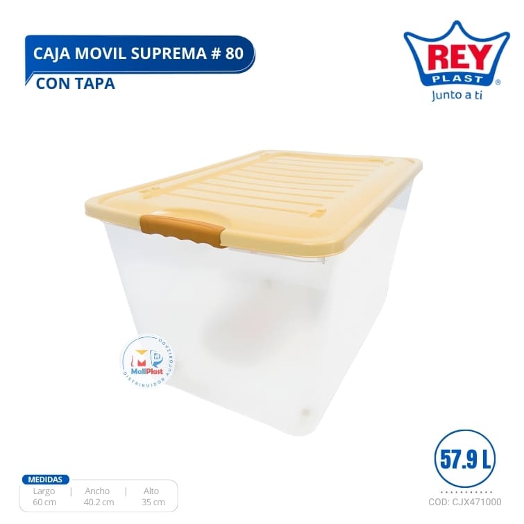 CAJA MOVIL SUPREMA 80 CON TAPA REY