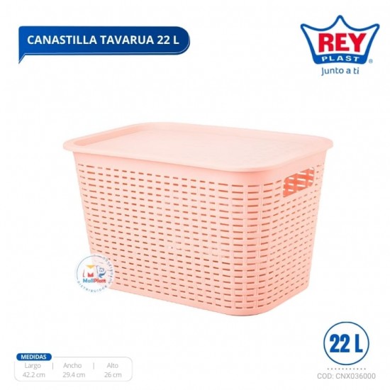 CANASTILLA TAVARUA 22 LTS REY