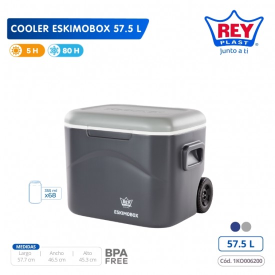 COOLER ESKIMOBOX 57.5 LT REY