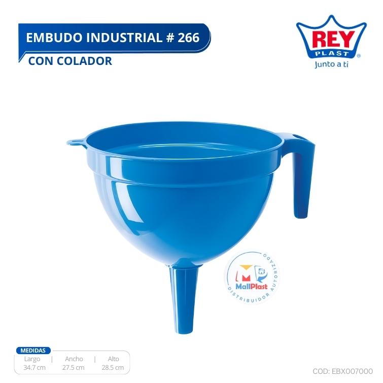 EMBUDO INDUSTRIAL 266 CON COLADOR REY