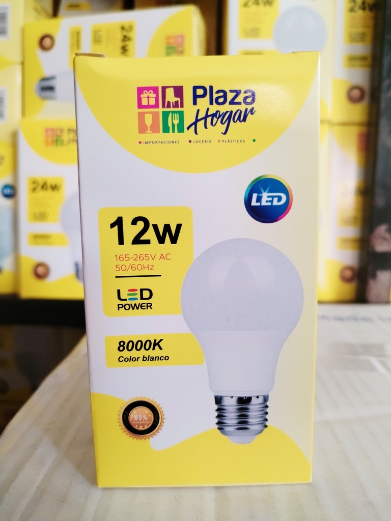 FOCO 12 WATTS MODELO BOMBIN PLAZA HOGAR