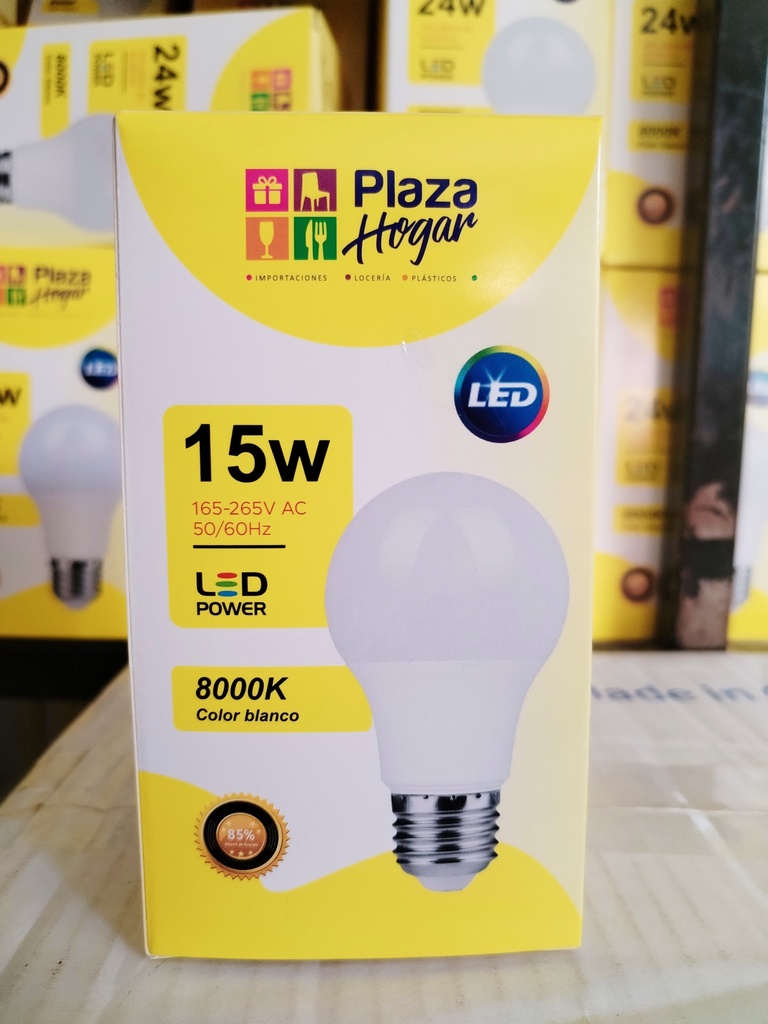 FOCO 15 WATTS MODELO BOMBIN PLAZA HOGAR