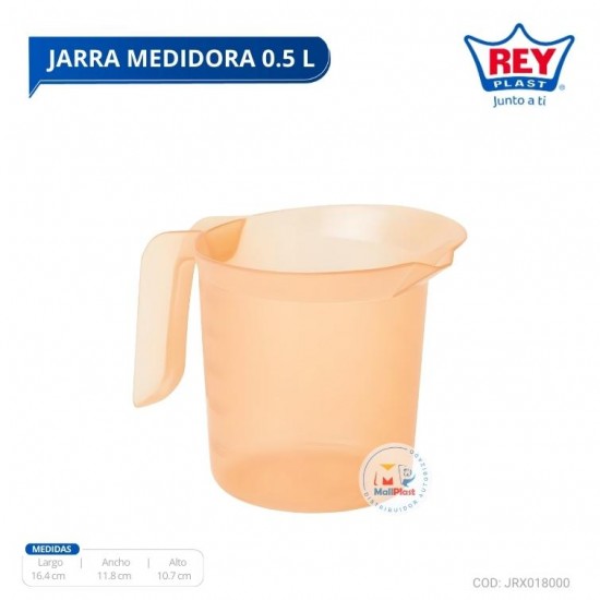 JARRA MEDIDORA 0.50 LT REY