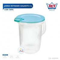 JARRA REYWARE GIGANTE 4 LTS CON TAPA REY