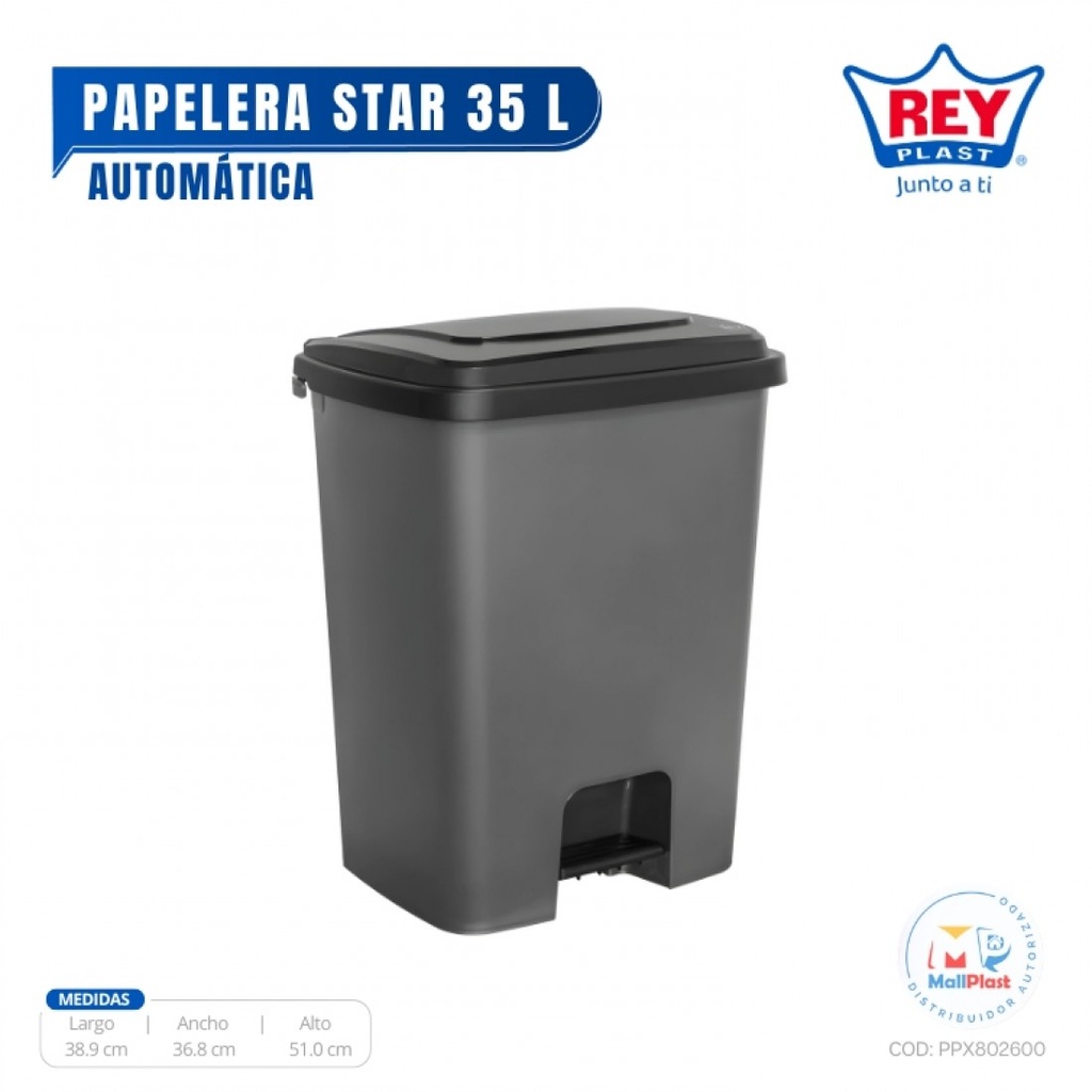 PAPELERA AUTOMATICA STAR 35 LT REY