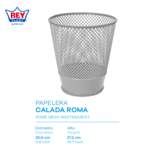 PAPELERA CALADA ROMA REY