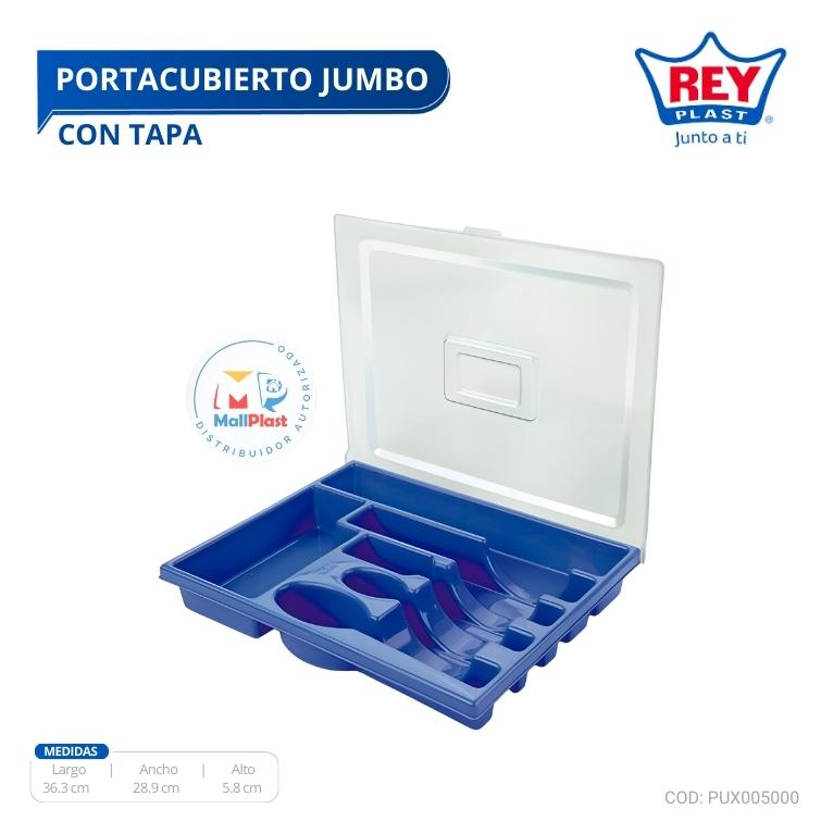 PORTACUBIERTOS JUMBO CON TAPA REY