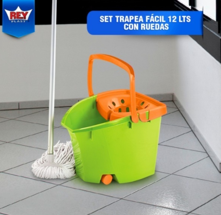SET TRAPEA FACIL 12 LTS CON RUEDAS REY