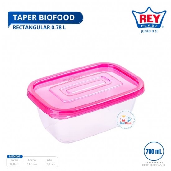 TAPER BIOFOOD RECTANGULAR 0.78 LTS REY