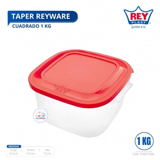 TAPER REYWARE CUADRADO 1 KL REY