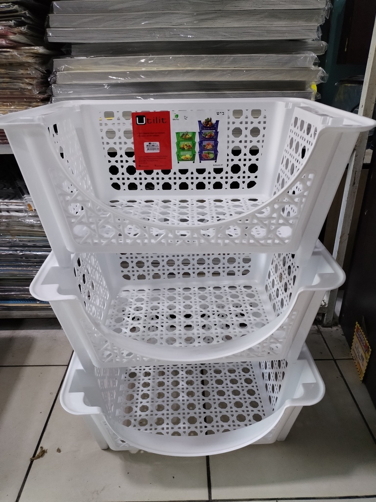 VERDULERO C/RUEDA PACK X 3 UTILIT