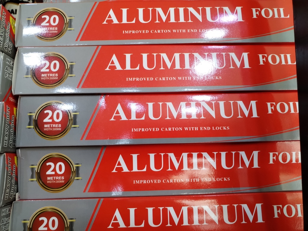 JBX2009 PAPEL ALUMINIO 20 MTS PLAZA HOGAR